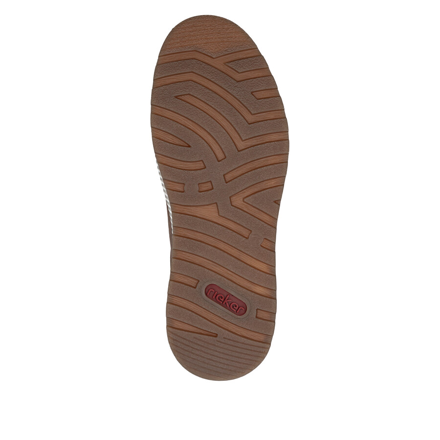 scarpe marroni con cerniera per uomo rieker 37029-24