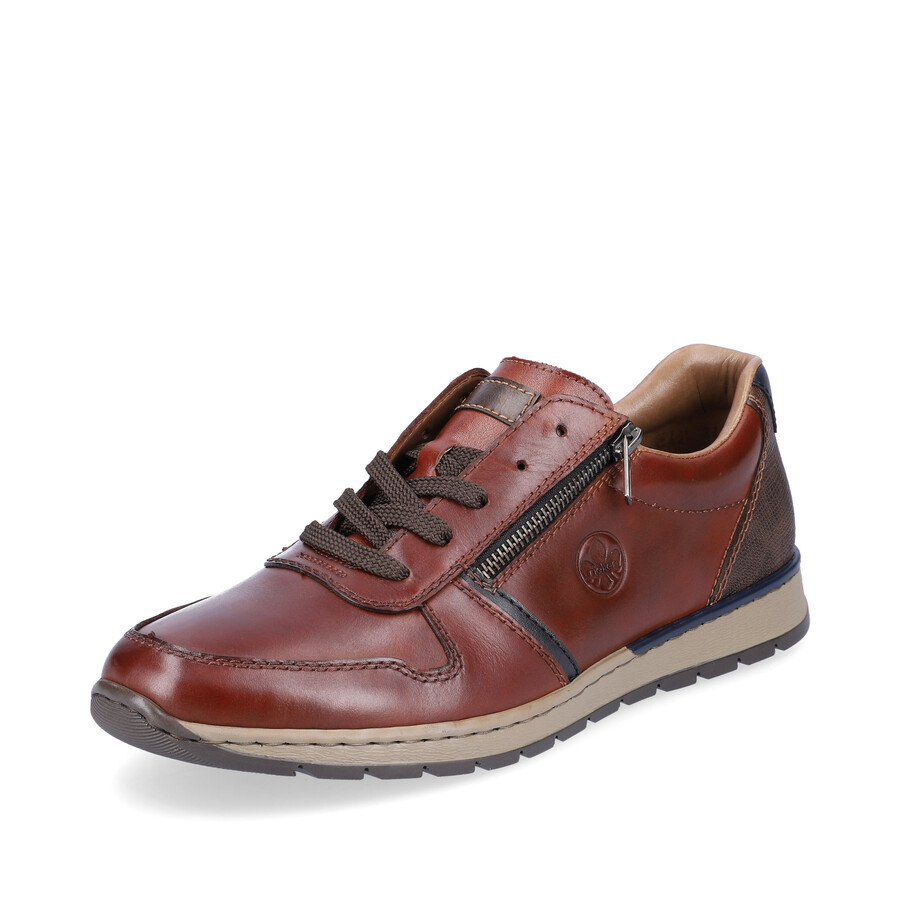scarpe marroni con cerniera per uomo rieker b2112-25