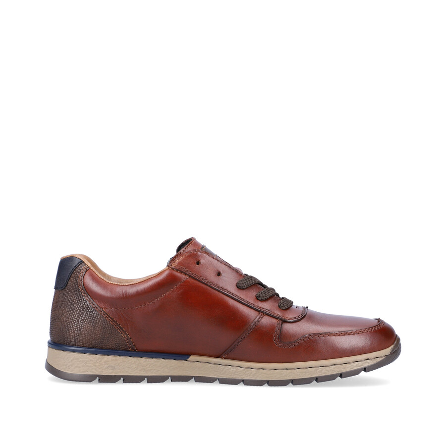 scarpe marroni con cerniera per uomo rieker b2112-25