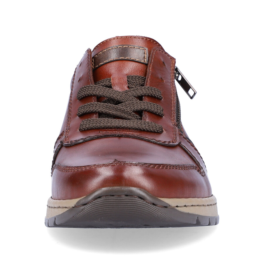 scarpe marroni con cerniera per uomo rieker b2112-25