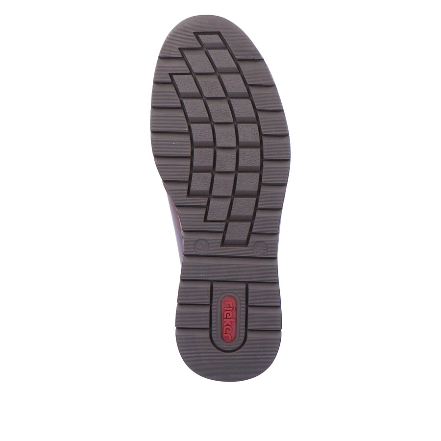 scarpe marroni con cerniera per uomo rieker b2112-25