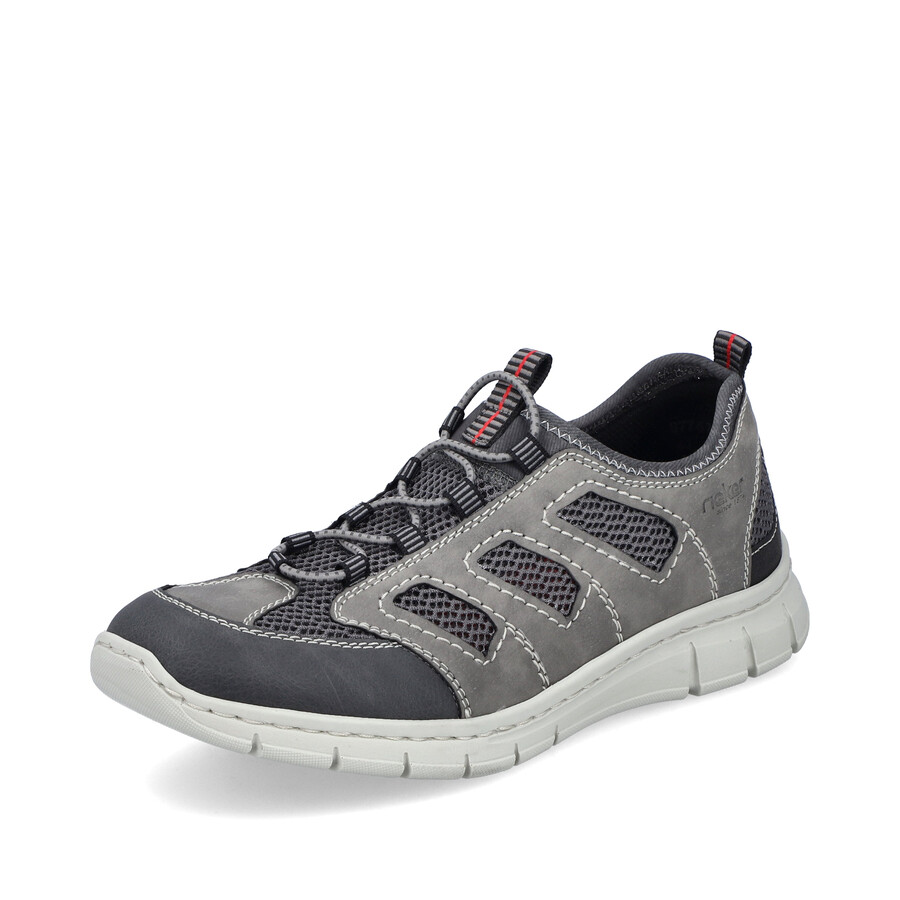 scarpe elasticizzate grigie da uomo rieker b7762-45