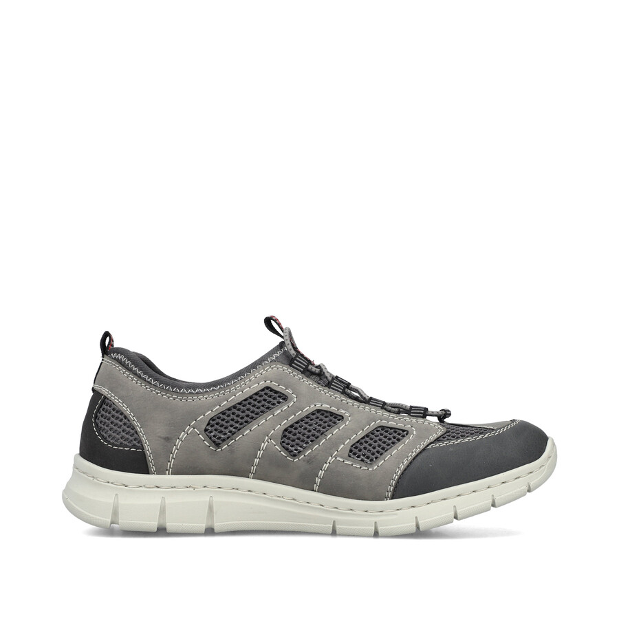 scarpe elasticizzate grigie da uomo rieker b7762-45