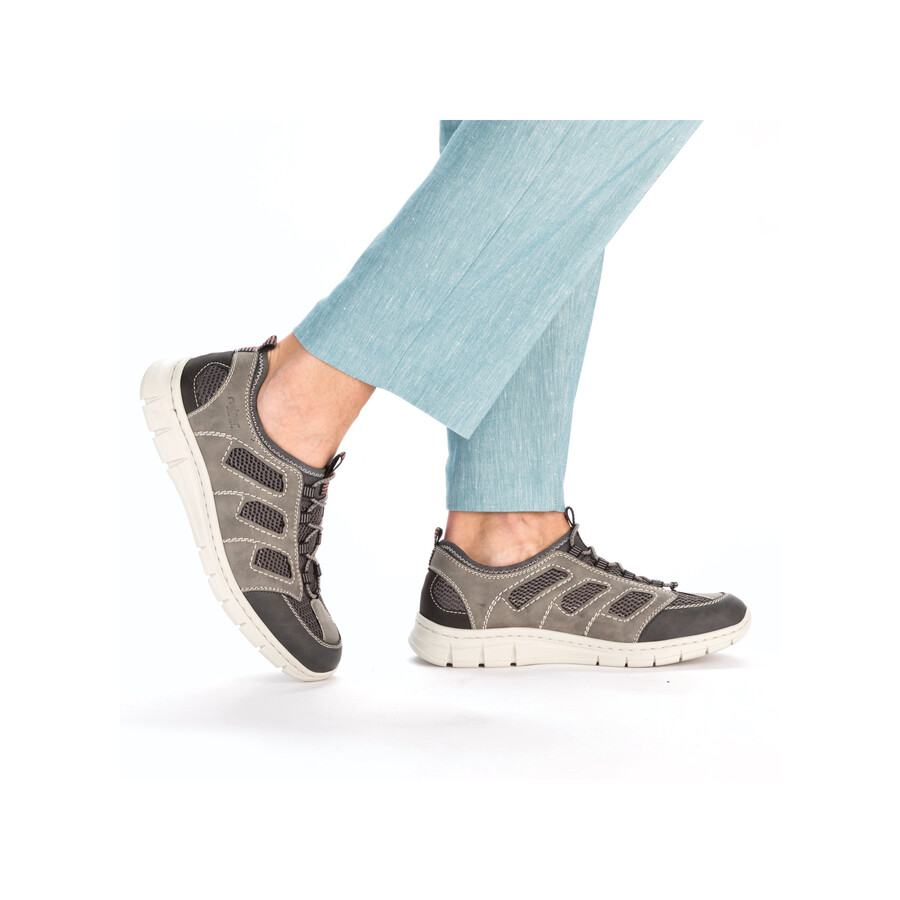scarpe elasticizzate grigie da uomo rieker b7762-45