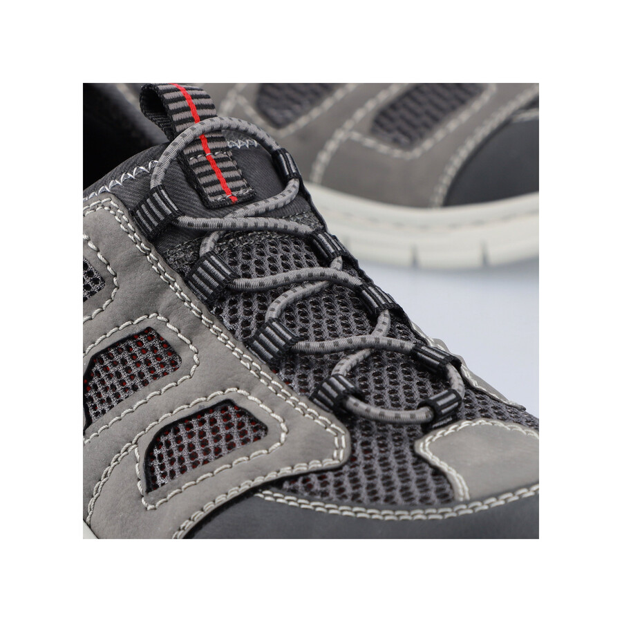 scarpe elasticizzate grigie da uomo rieker b7762-45