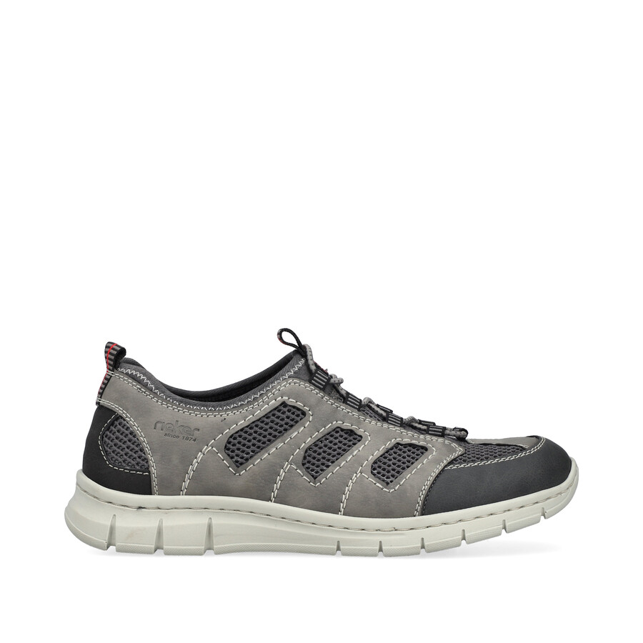 scarpe elasticizzate grigie da uomo rieker b7762-45