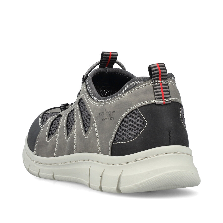 scarpe elasticizzate grigie da uomo rieker b7762-45