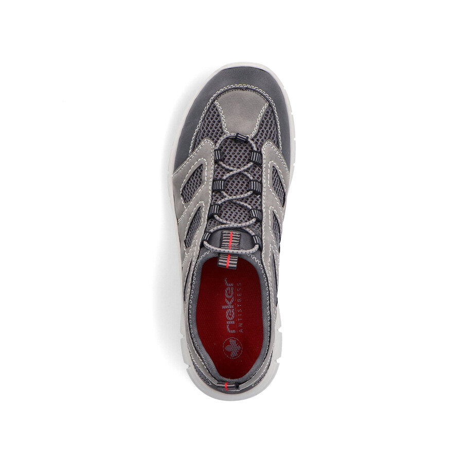 scarpe elasticizzate grigie da uomo rieker b7762-45