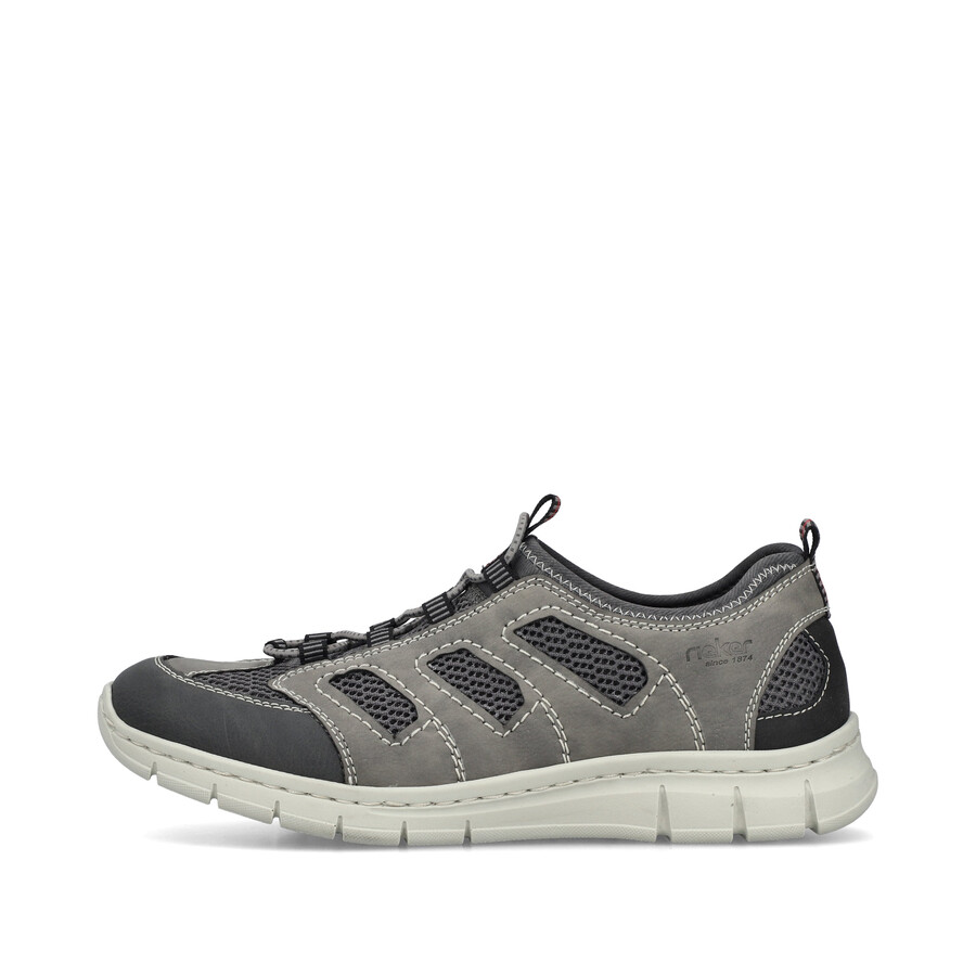 scarpe elasticizzate grigie da uomo rieker b7762-45