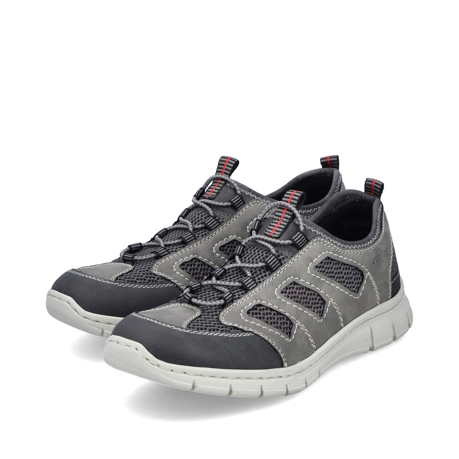 scarpe elasticizzate grigie da uomo rieker b7762-45