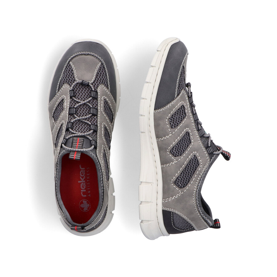 scarpe elasticizzate grigie da uomo rieker b7762-45