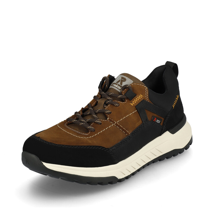 scarpe elasticizzate marroni da uomo rieker sport u0100-22