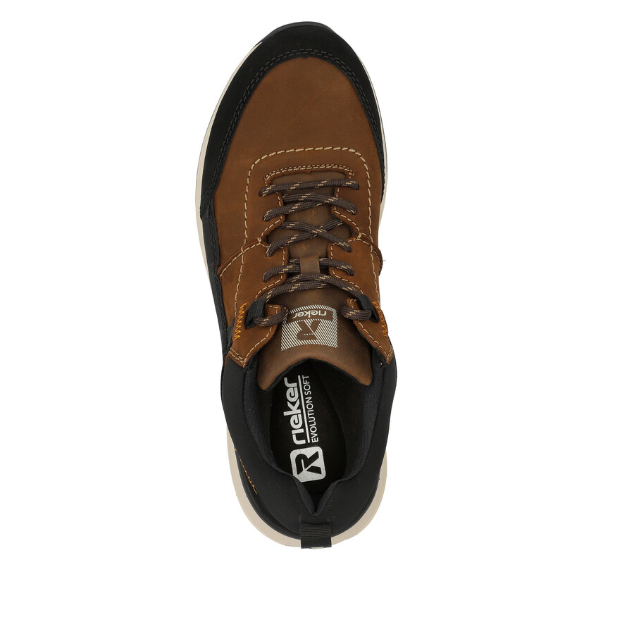 scarpe elasticizzate marroni da uomo rieker sport u0100-22