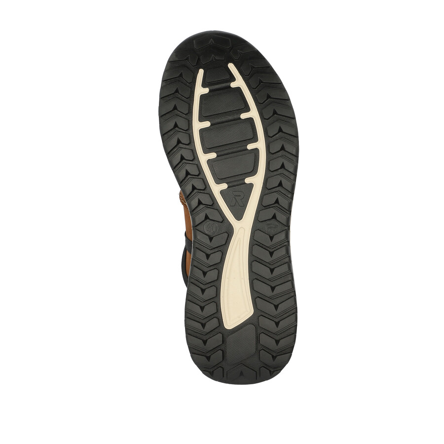 scarpe elasticizzate marroni da uomo rieker sport u0100-22