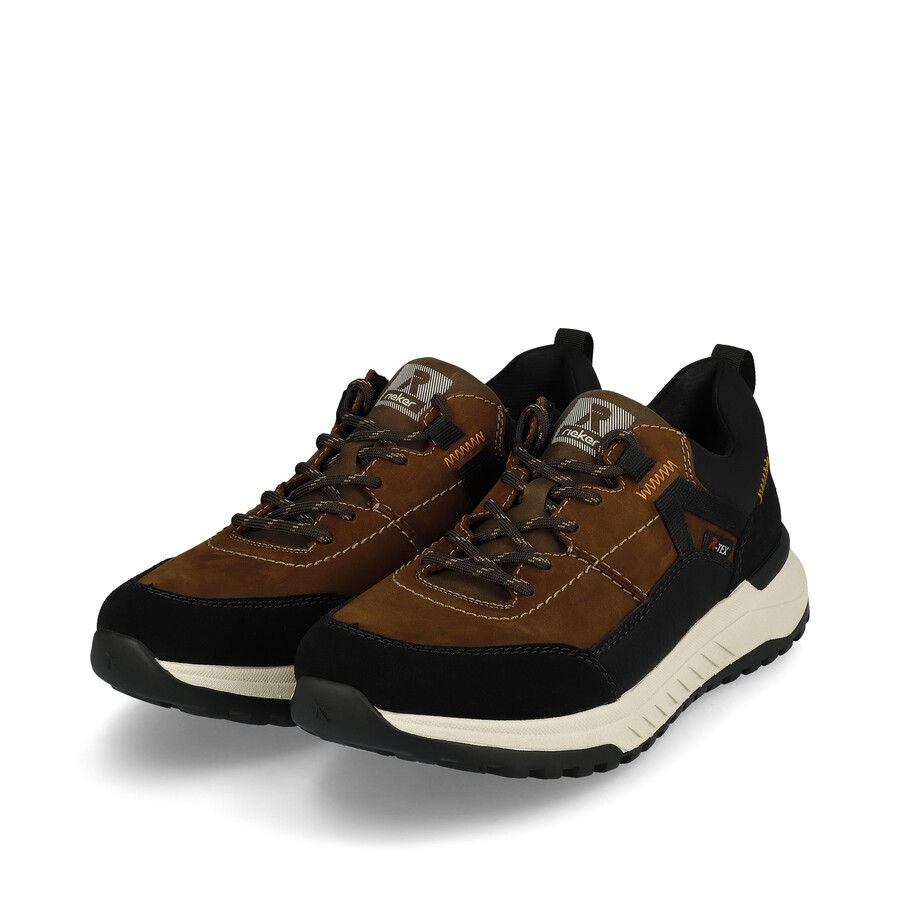 scarpe elasticizzate marroni da uomo rieker sport u0100-22