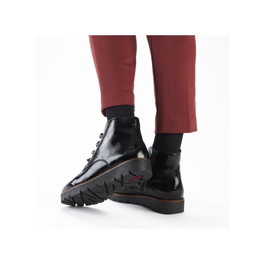 stivali neri con cerniera per donna rieker 44902-00