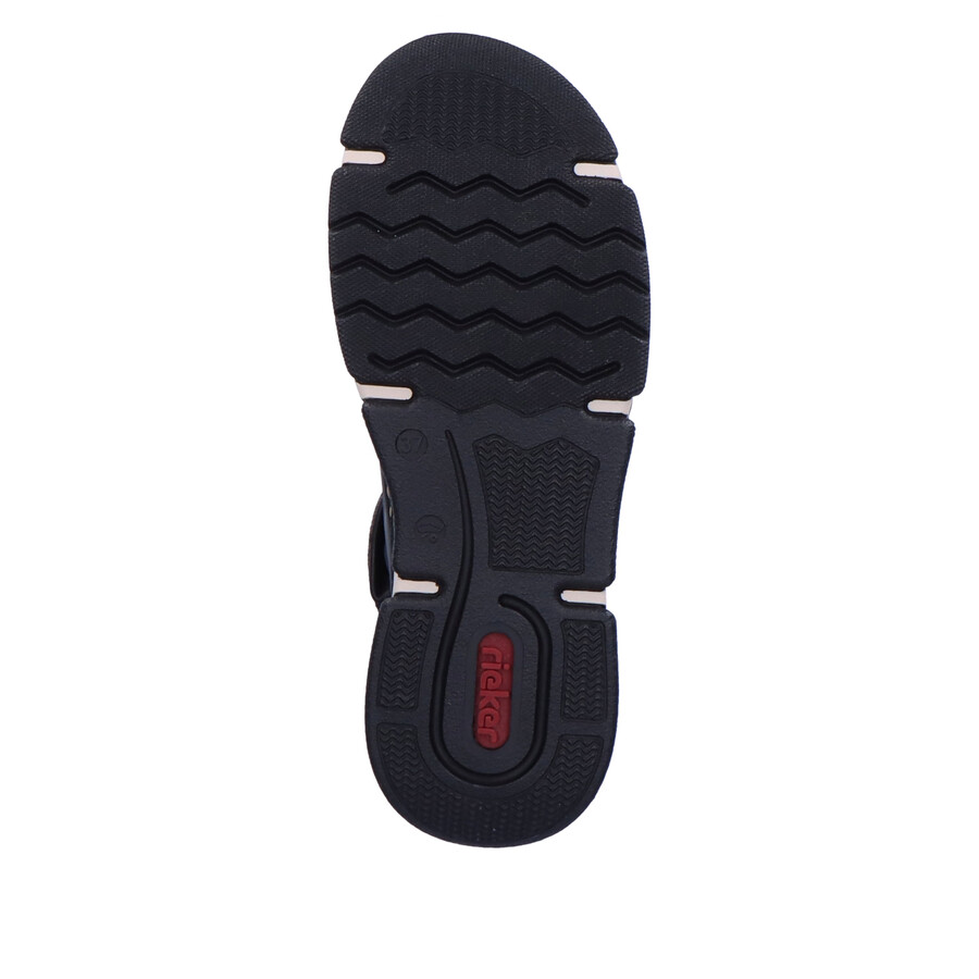 stivali neri con cerniera per donna rieker 45983-00