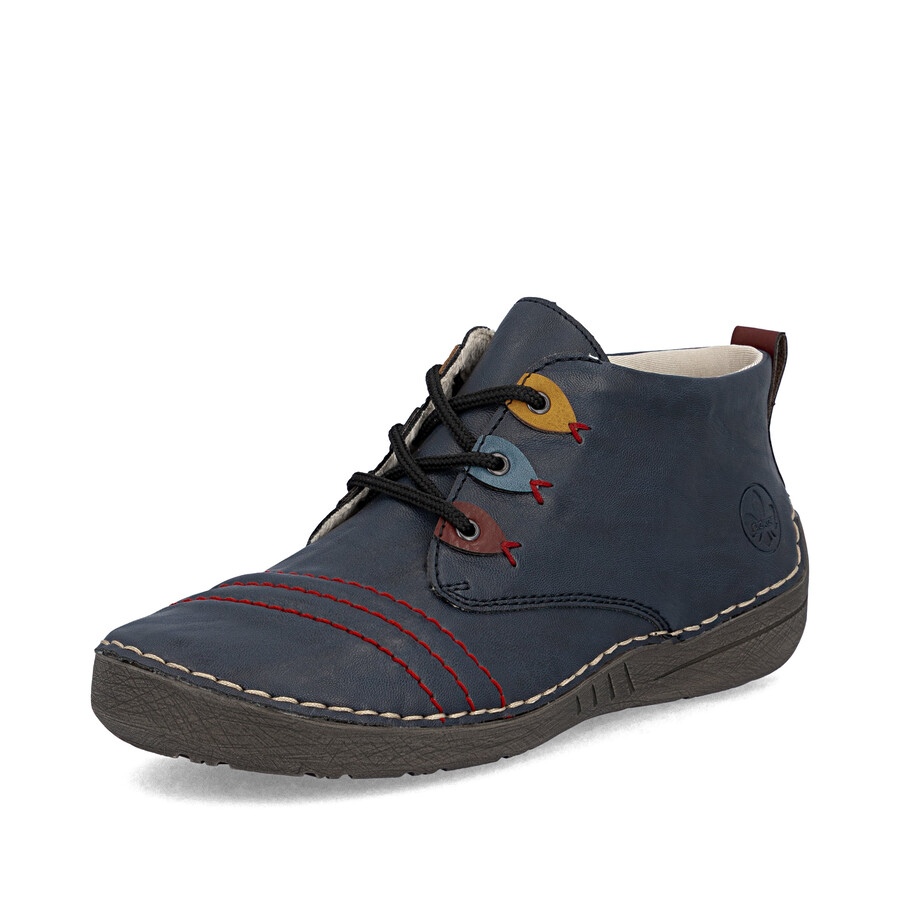 stivali elasticizzati blu da donna rieker 52509-14