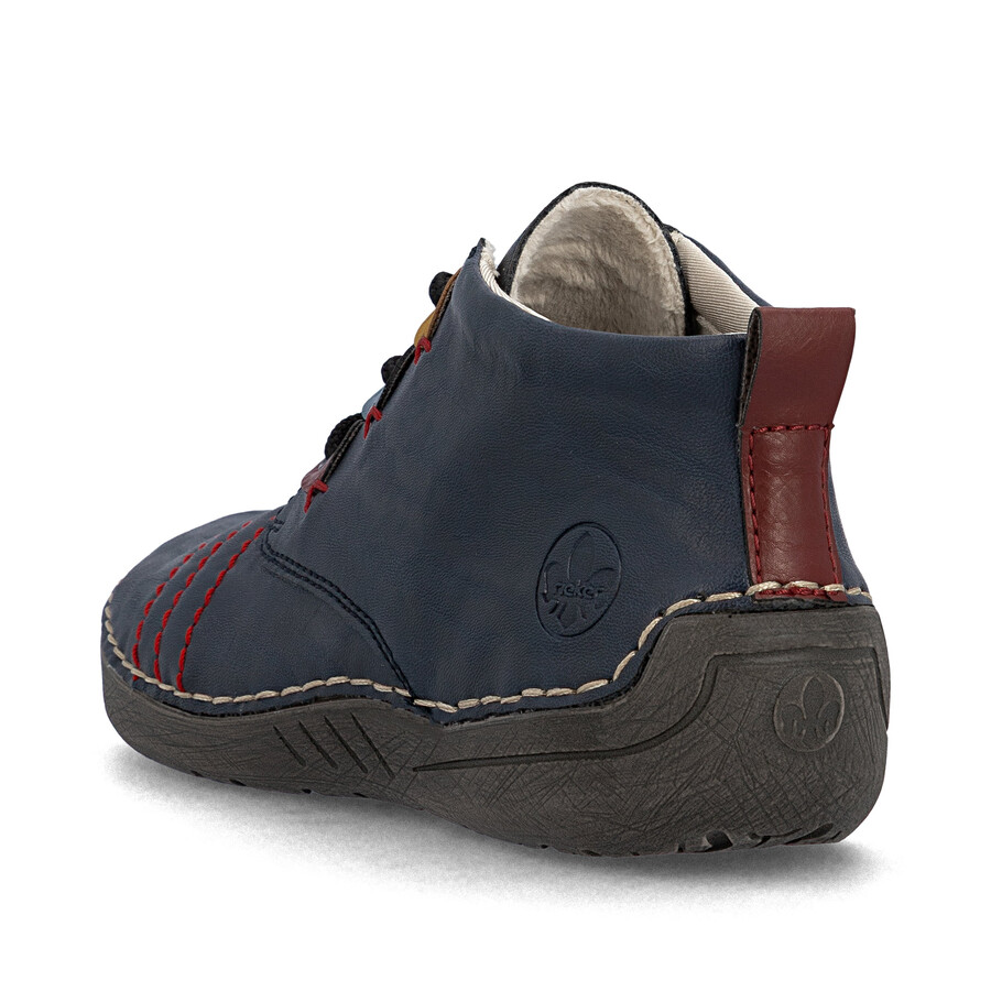 stivali elasticizzati blu da donna rieker 52509-14
