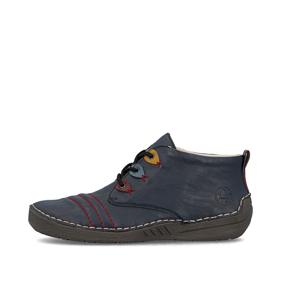 stivali elasticizzati blu da donna rieker 52509-14