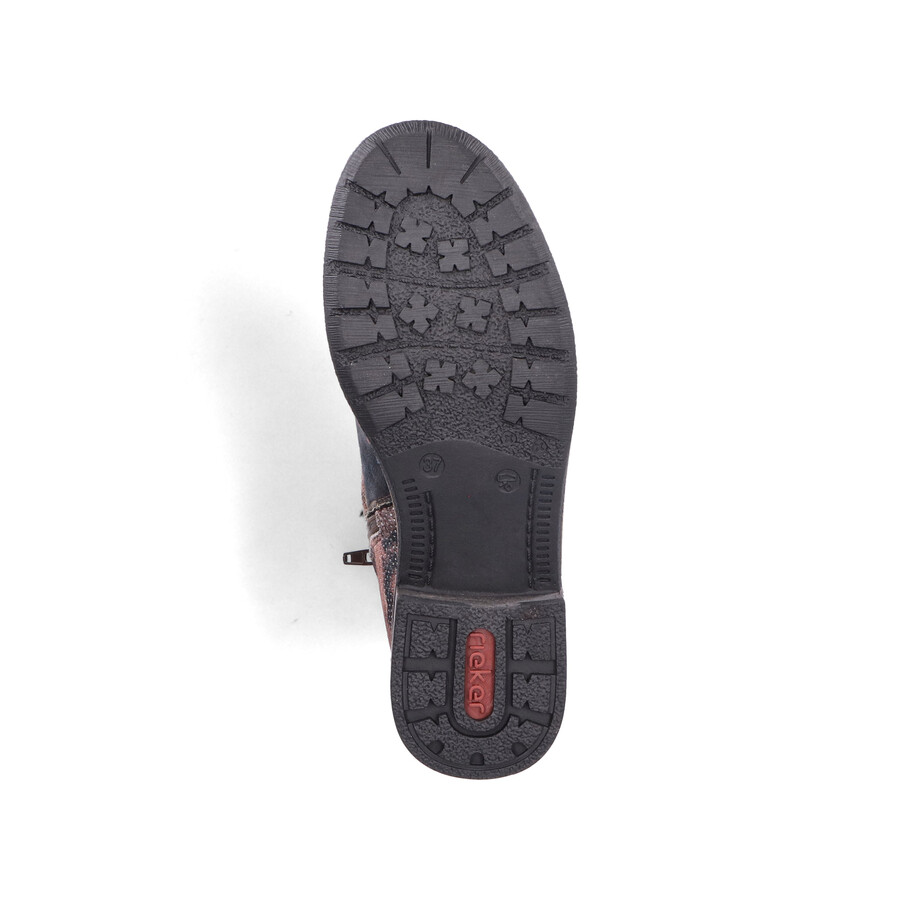 stivali multi zip da donna rieker 94611-91