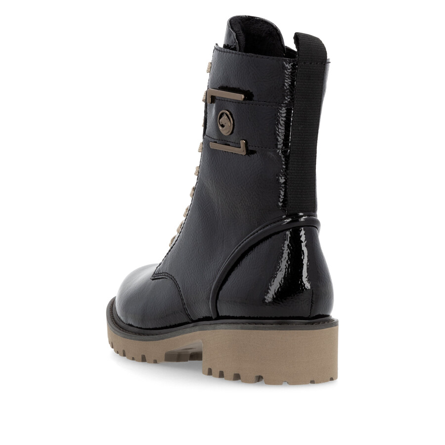 stivali neri con cerniera per donna remonte d8663-00