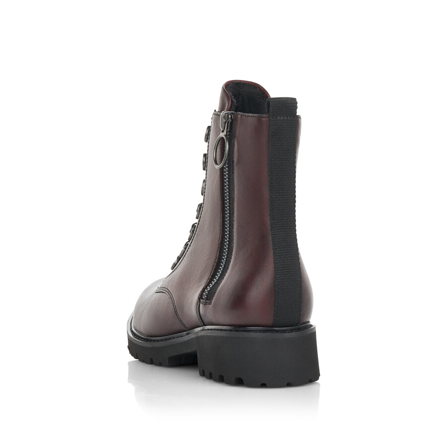 stivali rossi con cerniera da donna remonte d8671-35
