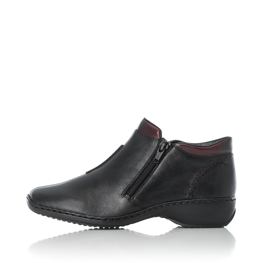 stivali neri con cerniera per donna rieker l3882-00