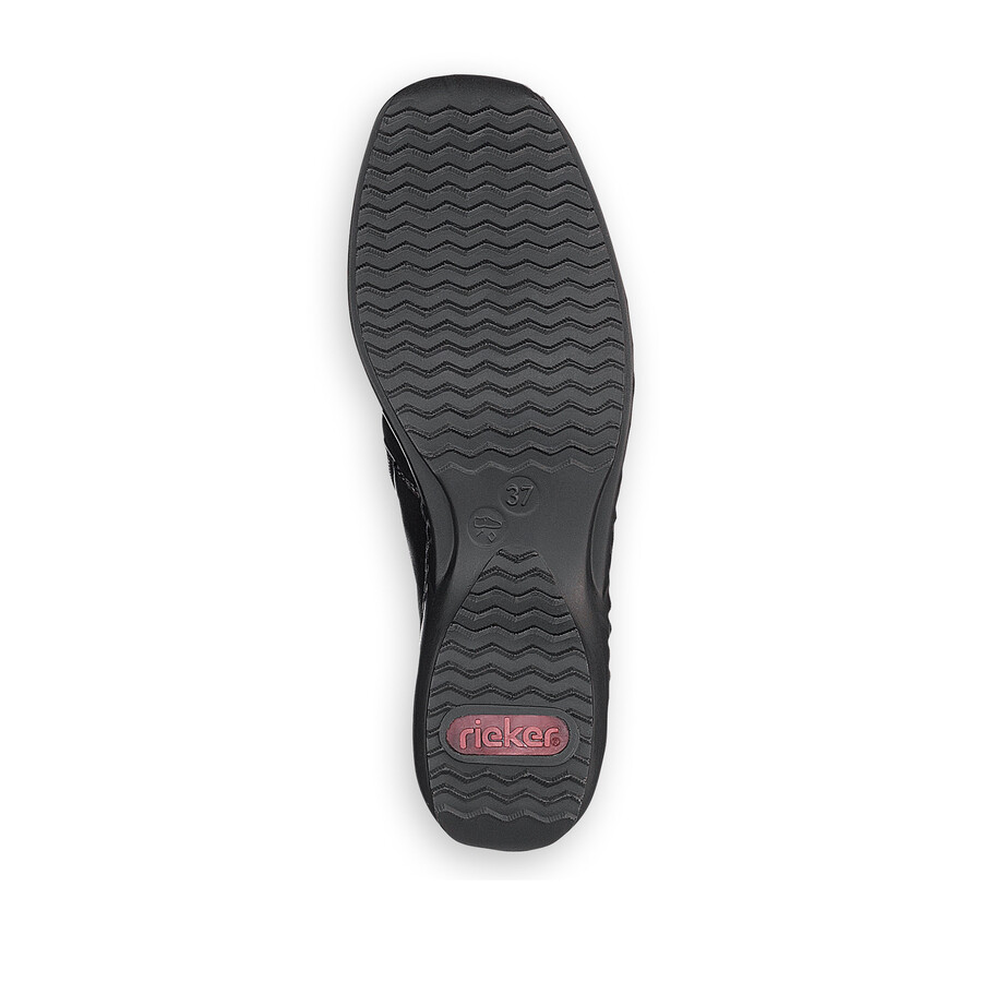 stivali neri con cerniera per donna rieker l3882-00