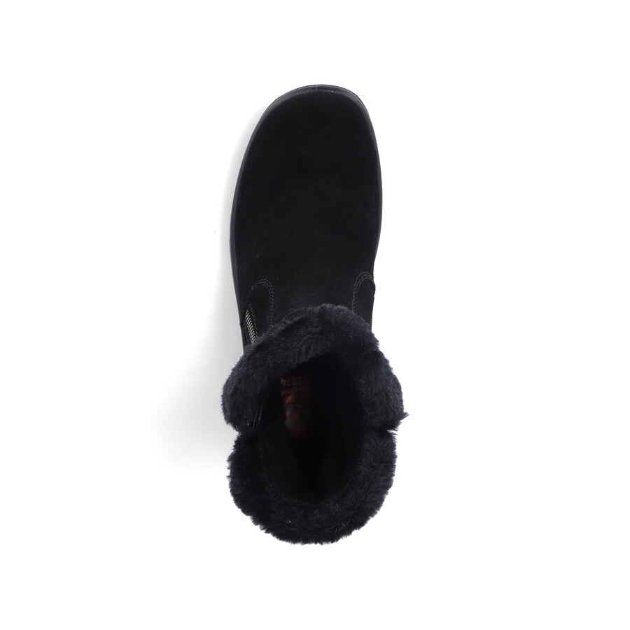 stivali neri con cerniera per donna rieker l7162-00