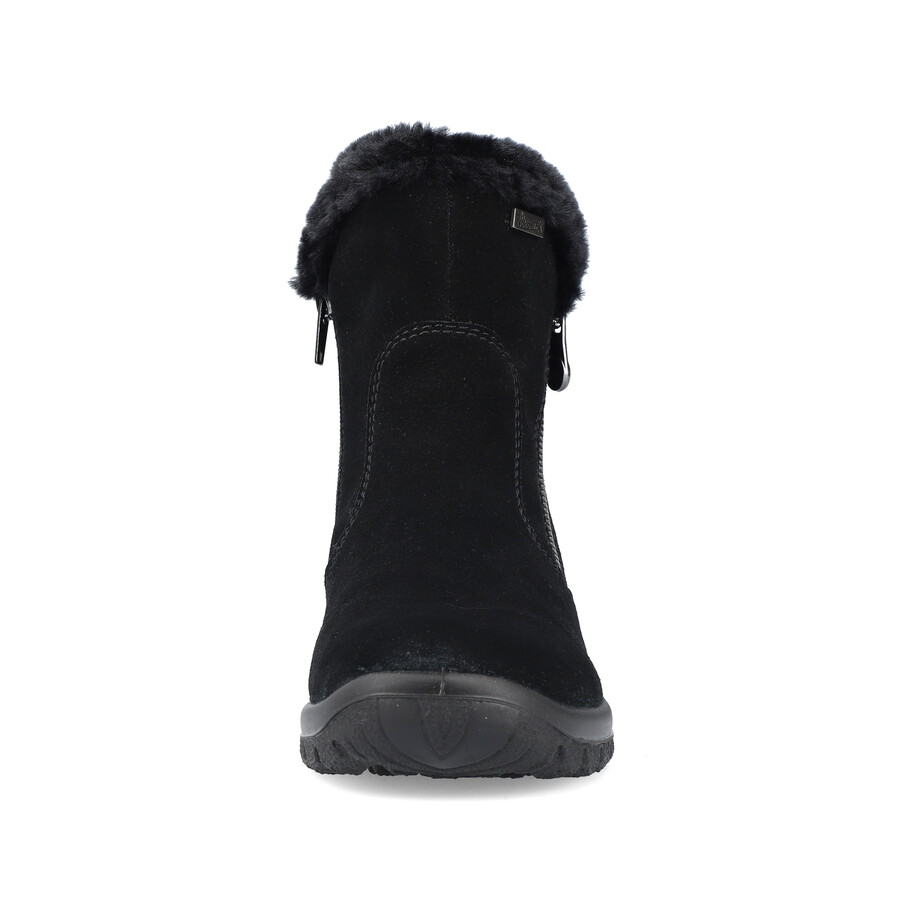 stivali neri con cerniera per donna rieker l7162-00