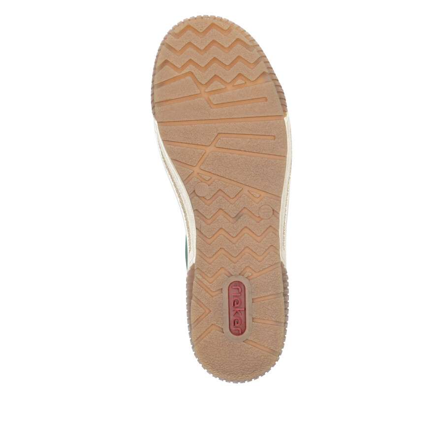 stivali con cerniera verde da donna rieker n0709-54