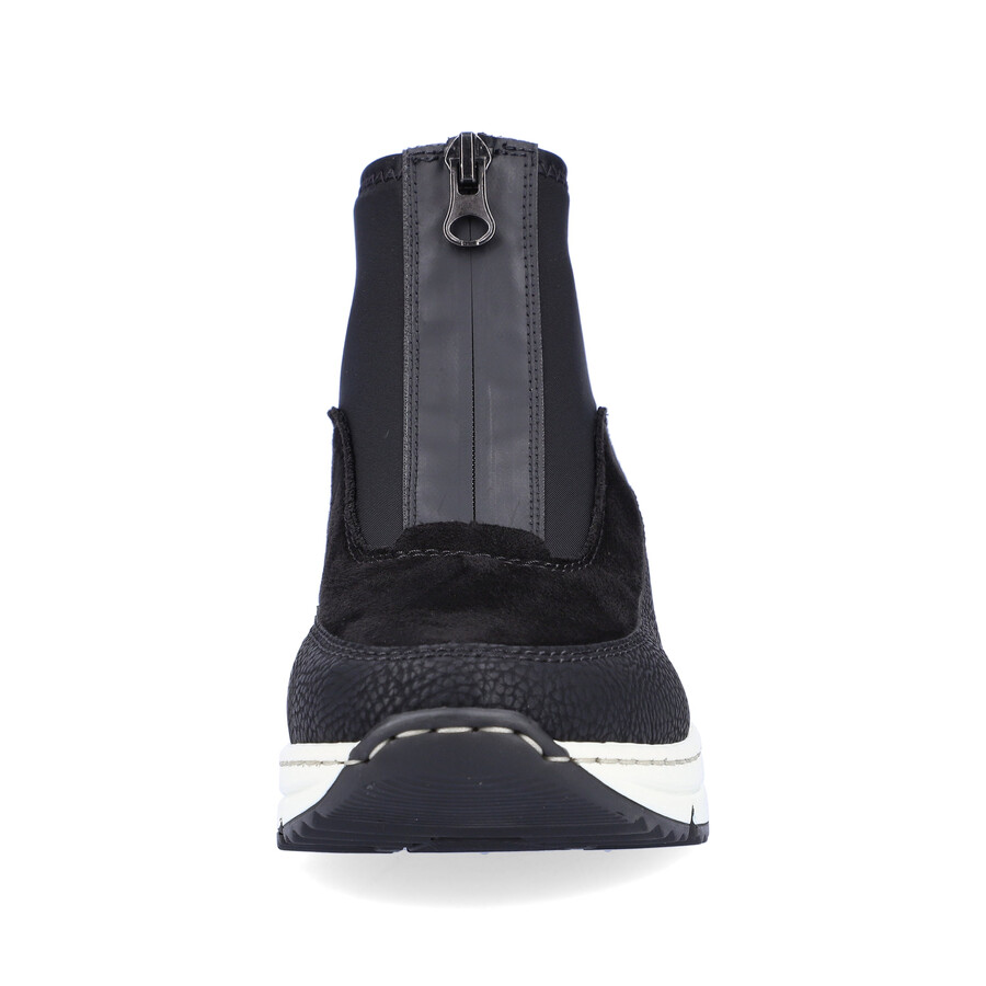 stivali neri con cerniera per donna rieker n6352-00