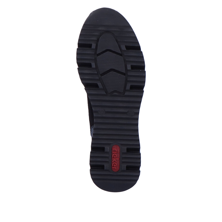 stivali neri con cerniera per donna rieker n6352-00