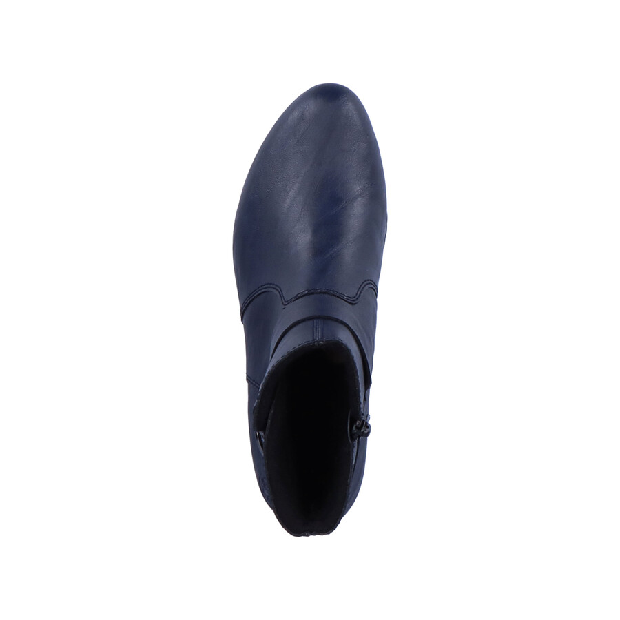 stivali con cerniera blu da donna rieker y0775-14