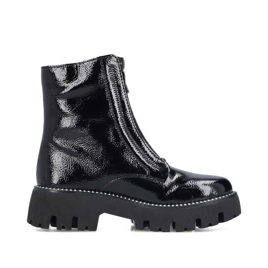 stivali neri con cerniera per donna rieker y3351-00