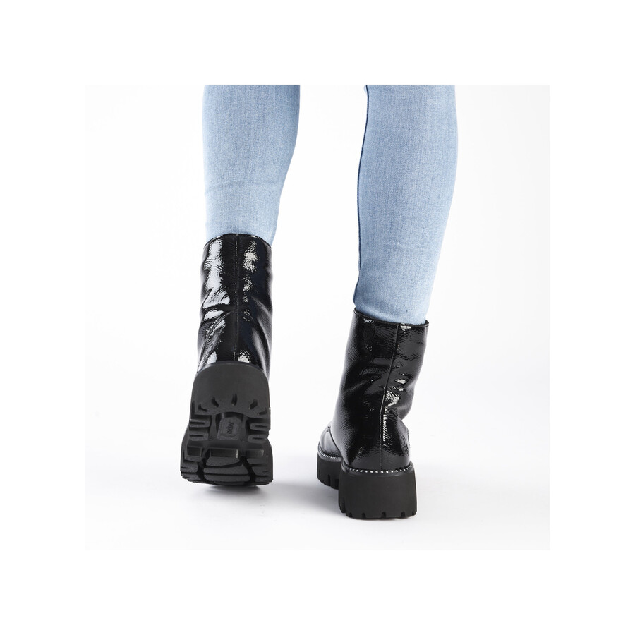 stivali neri con cerniera per donna rieker y3351-00