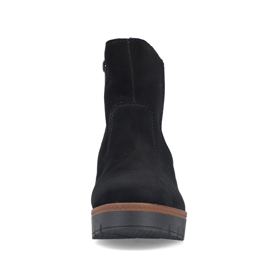 stivali neri con cerniera per donna rieker y5065-00