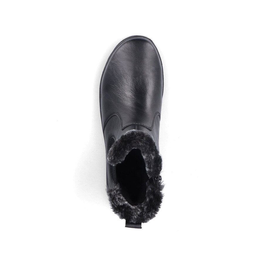 stivali neri con cerniera per donna rieker z0061-00