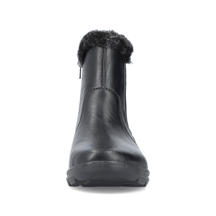 stivali neri con cerniera per donna rieker z0061-00