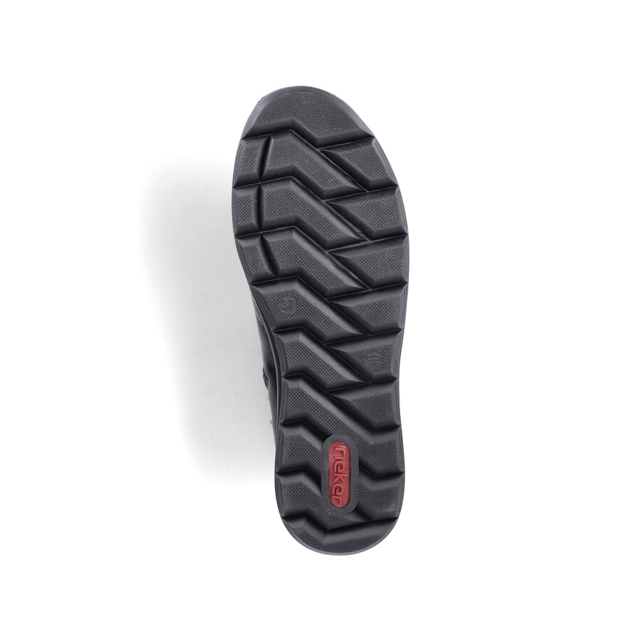 stivali neri con cerniera per donna rieker z0061-00