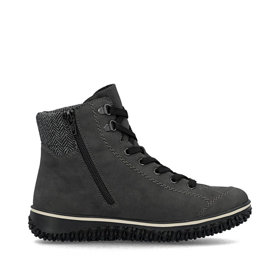 stivali grigi con cerniera da donna rieker z4251-45