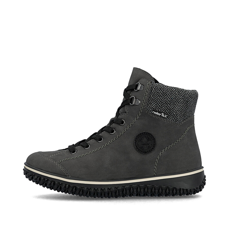stivali grigi con cerniera da donna rieker z4251-45