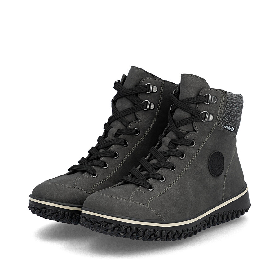 stivali grigi con cerniera da donna rieker z4251-45