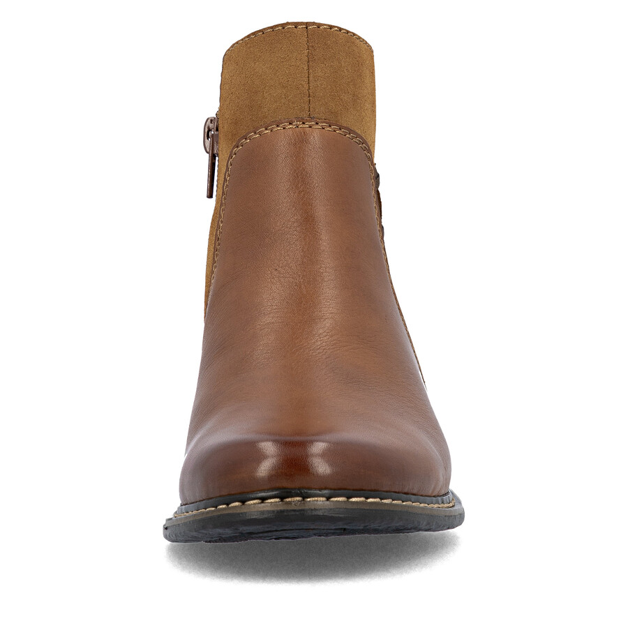 stivali marroni con cerniera per donna rieker z4951-24