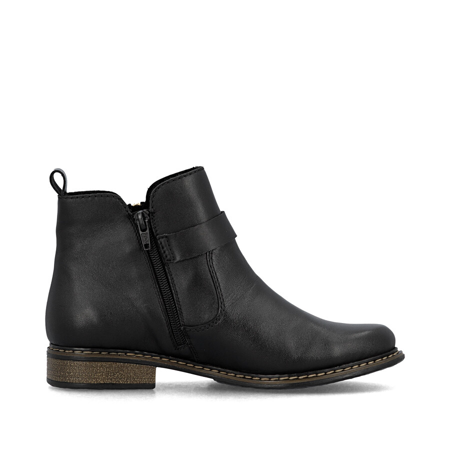 stivali neri con cerniera per donna rieker z4959-00