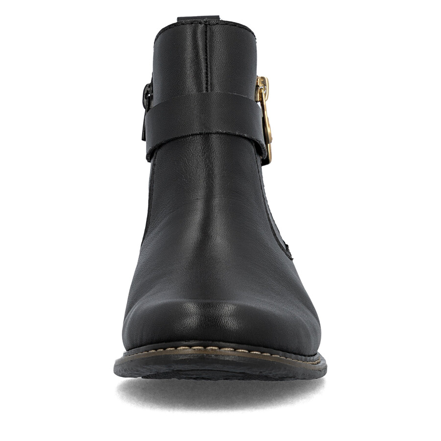 stivali neri con cerniera per donna rieker z4959-00