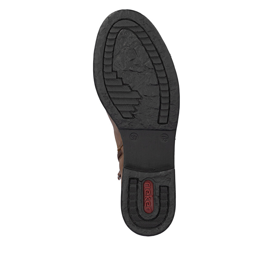stivali marroni con cerniera per donna rieker z4959-22
