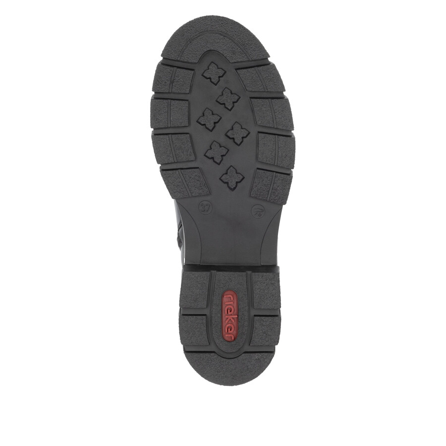 stivali neri con cerniera per donna rieker z9177-00