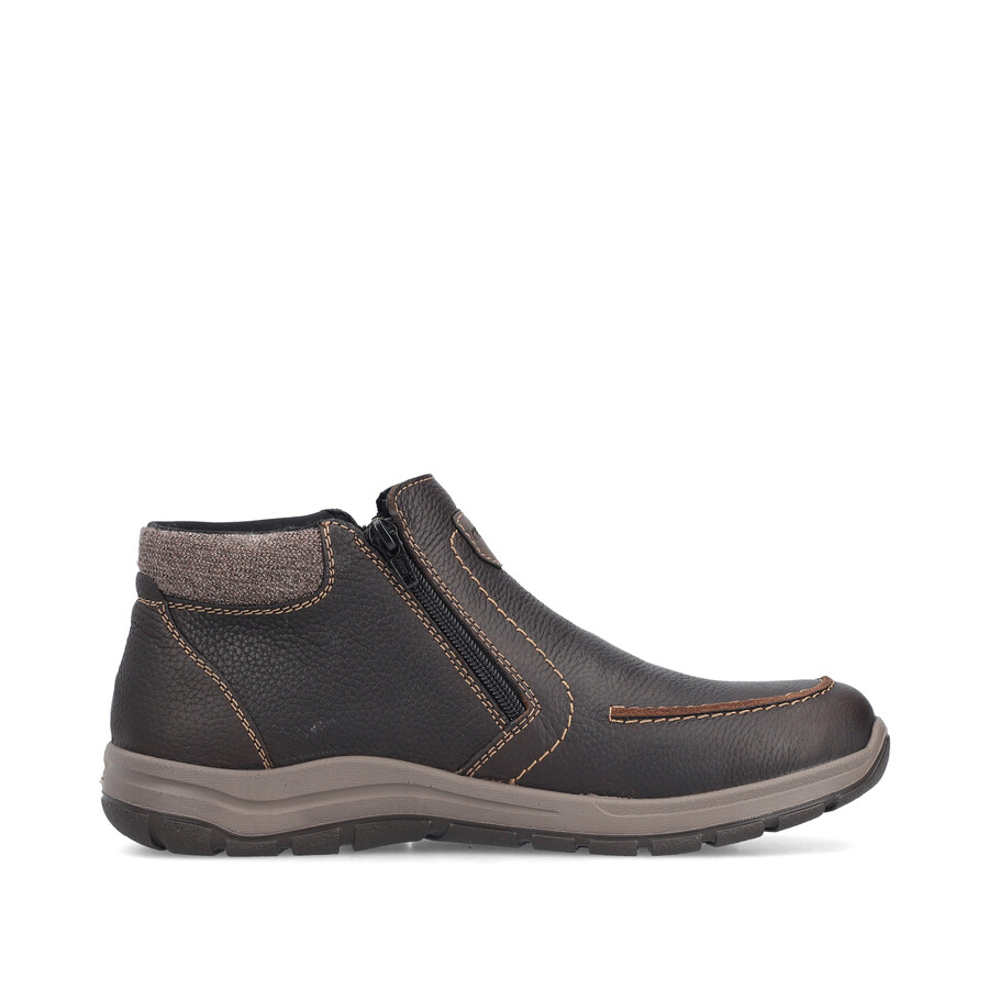 stivali marroni con cerniera per uomo rieker 03660-25